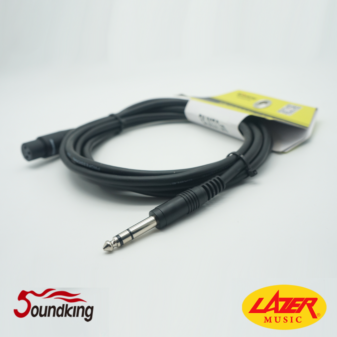 Soundking BXJ037 Female XLR to TRS Microphone Cable